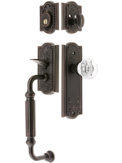 Grandeur "Parthenon" Thumblatch Entry Set With Parthenon Interior Plate